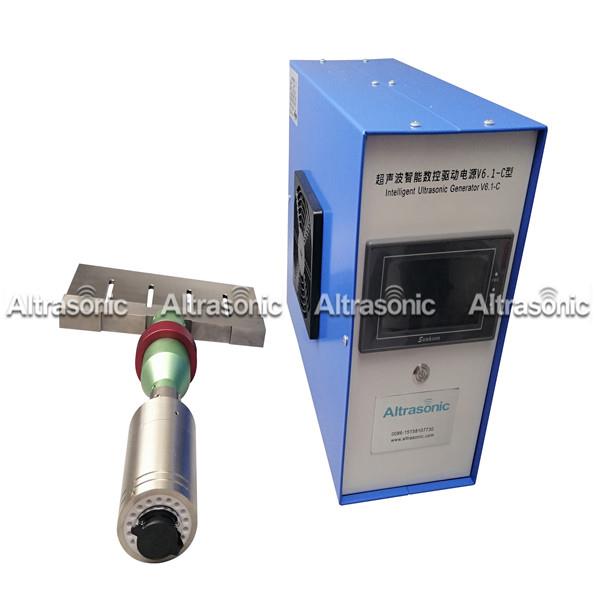 Maquinaria ultrasónica automotriz del corte de la comida para el corte de la carne de cerdo de la salchicha